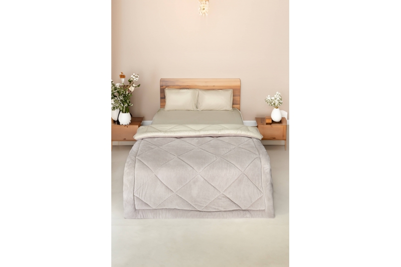 Wellsoft Silikon Yorgan Koyu Turkuaz