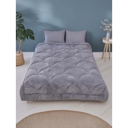 Wellsoft Silikon Yorgan Kahverengi