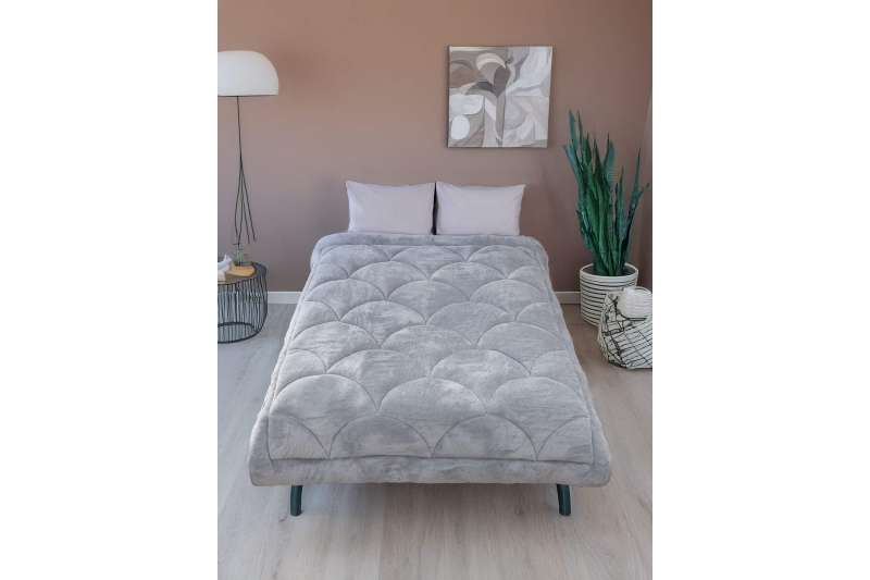 Wellsoft Silikon Yorgan Kahverengi