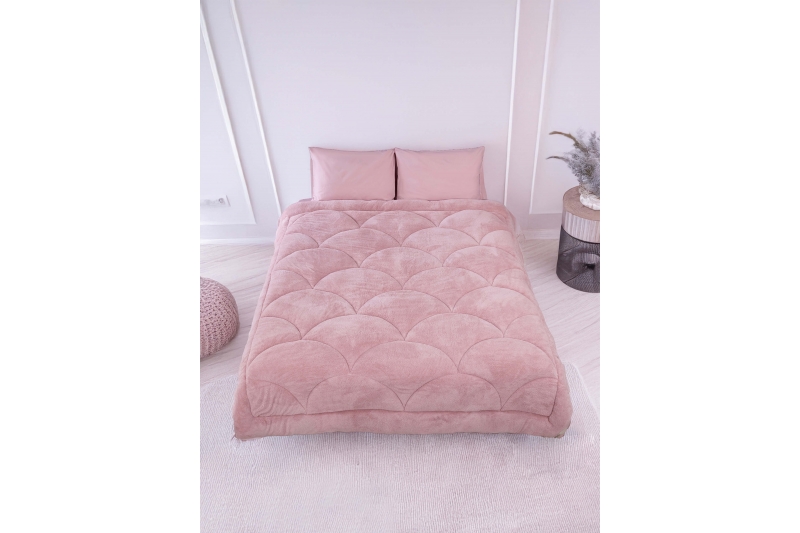 Wellsoft Silikon Yorgan Kahverengi