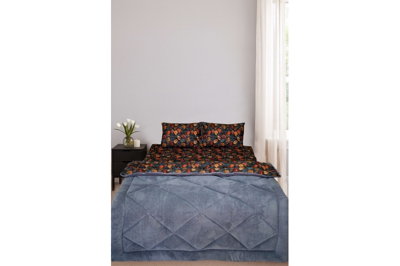 Wellsoft Silikon Yorgan Kahverengi