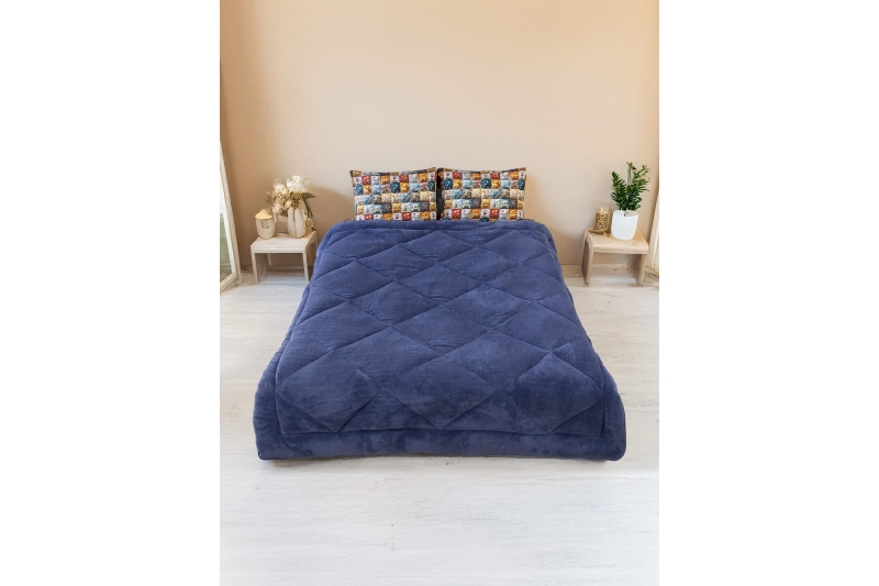 Wellsoft Silikon Yorgan Kahverengi